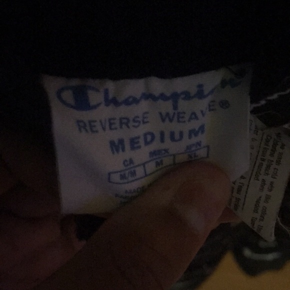 Champion All Over Print Navy Hoodie - Picture 4 of 4